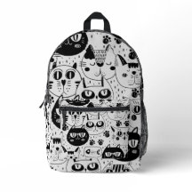 Mochila de gatitos caras de gato