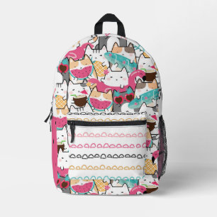 Impresa Mochila de gato divertida de verano