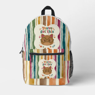 Impresa Mochila de gato personalizada Agregar nombre par