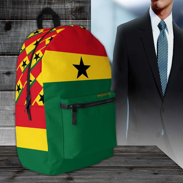 Impresa Mochila de Ghana, patriótica, bandera de Ghana (Subido por el creador)