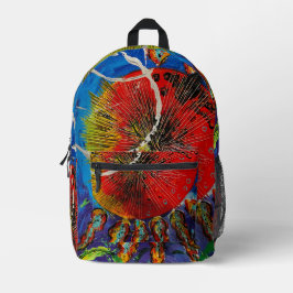 Impresa mochila de girasol