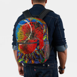 Impresa mochila de girasol