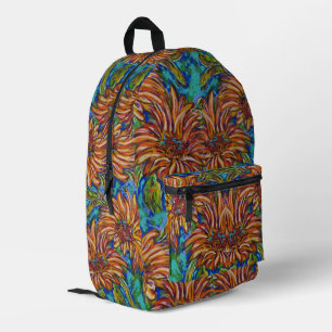 Impresa Mochila de girasoles