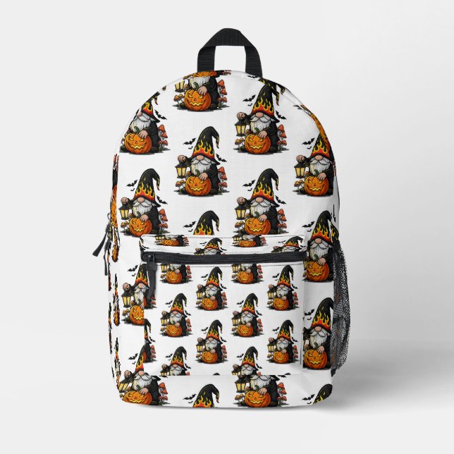 Impresa Mochila de Gnome de Halloween (Anverso)