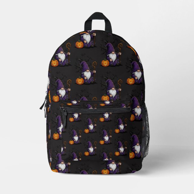 Impresa Mochila de Gnomo de Halloween (Anverso)