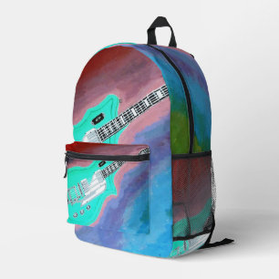 Impresa Mochila de guitarra verde