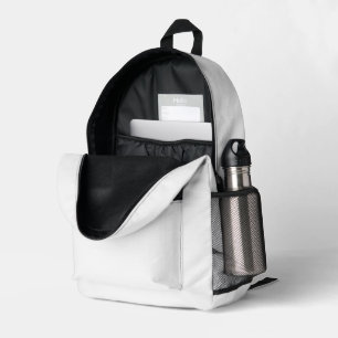 Impresa Mochila de impresión blanca clásica con diseño de 