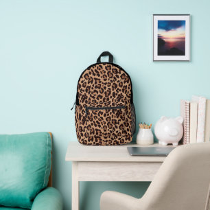 Impresa Mochila de impresión de leopardo de la selva elega