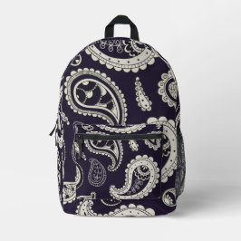 Impresa Mochila de impresión Paisley
