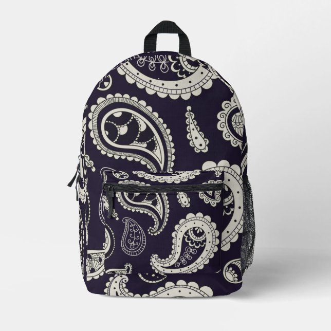 Impresa Mochila de impresión Paisley (Anverso)