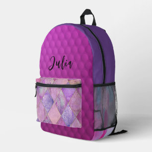 Impresa Mochila de impresión "Purple Lover"