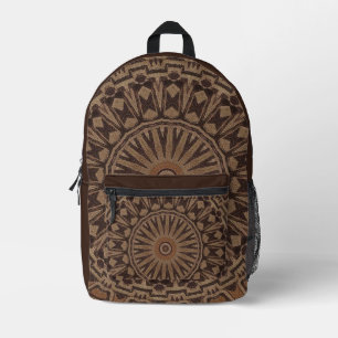 Impresa Mochila de impresión tribal africana