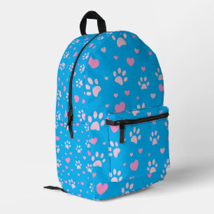 Impresa Mochila de impresión y patrón cardíaco de color ro
