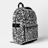 Mochila de información de exploración de código QR