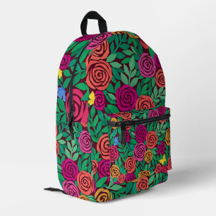 Impresa Mochila de jardín de rosas Matisse abstracto color
