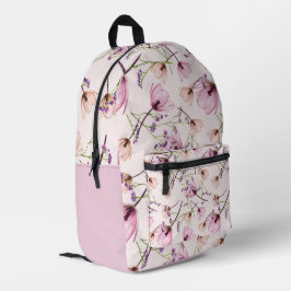 Impresa Mochila de jardín romántico en flor