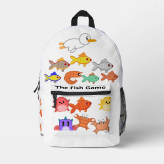 Impresa Mochila de juego de pescado