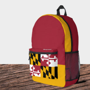 Impresa Mochila de la bandera de Maryland, EE.UU., Marylan