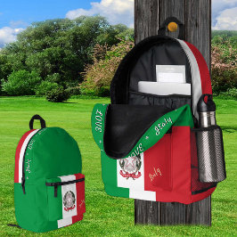 Impresa Mochila de la bandera italiana, Emblem, patriotas,
