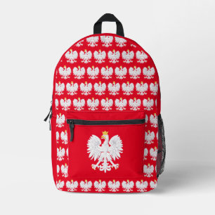 Impresa Mochila de la escuela del águila polaca
