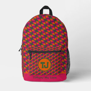 Impresa Mochila de la escuela secundaria Cute Team