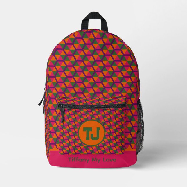 Impresa Mochila de la escuela secundaria Cute Team (Anverso)