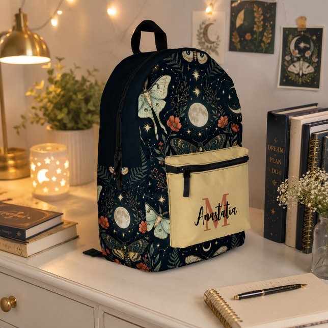Impresa Mochila de la polilla celestial y la luna (Subido por el creador)