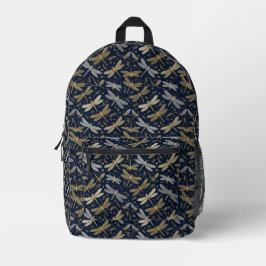 Impresa Mochila de libélula brillante