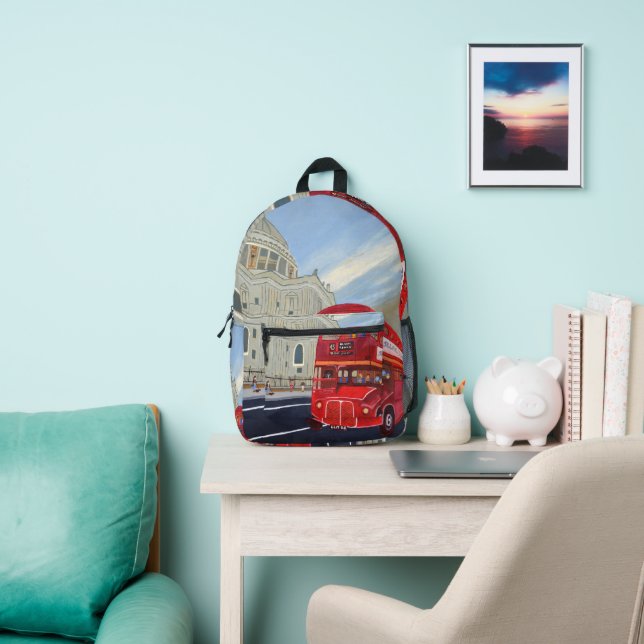 Impresa mochila de los autobuses de Londres (in situ)