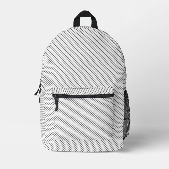 Impresa Mochila de lujo personalizada con raya diplomática (Anverso)