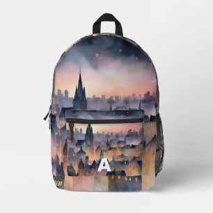 Impresa Mochila de luz de vuelo urbana monograma de person