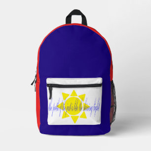 Impresa mochila de luz solar