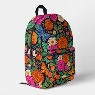 Impresa Mochila de mariposas Dahlia escandinavas de arte a