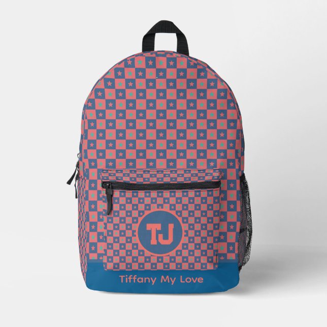 Impresa Mochila de moda monogramada para profesores de Gro (Anverso)