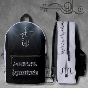 Impresa Mochila de orquesta Lavender y Black Viola
