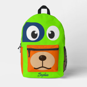 Impresa Mochila de oso de peluche personalizada para niños