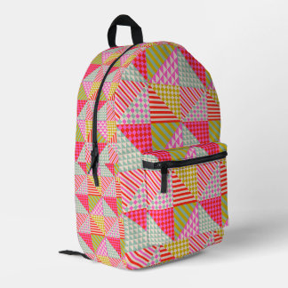 Impresa Mochila de parches coloridos