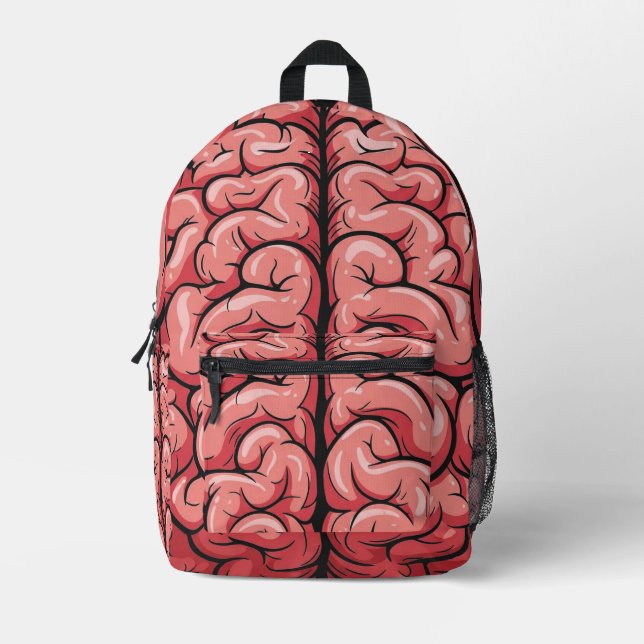 Impresa Mochila de patrón cerebral (Anverso)