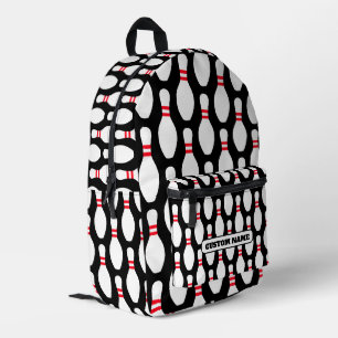 Impresa Mochila de patrón de pin de bolos de Guay con nomb