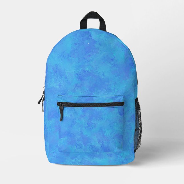 Impresa Mochila de patrón de resumen azul (Anverso)