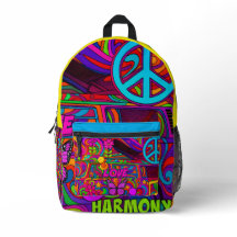 Mochila de paz, amor y armonía