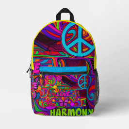 Impresa Mochila de paz, amor y armonía