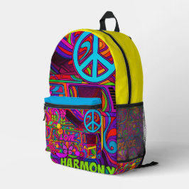 Impresa Mochila de paz, amor y armonía