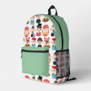 Impresa Mochila de personajes de dibujos animados lindos