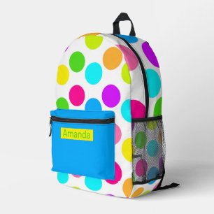 Impresa Mochila de Punto de Polka Pop de color - Función F