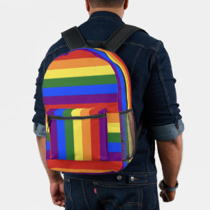 Impresa mochila de rainbow flag strim lgbtq