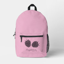 Mochila de Raspberries Rosa Cuadita