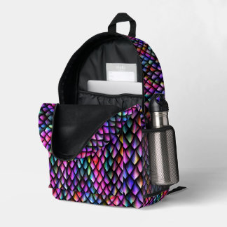Impresa Mochila de rayo arcoiris con escala de rayas #3