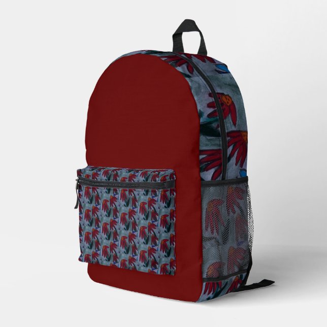 Impresa Mochila de Red Daisies (Esquina derecha trasera )