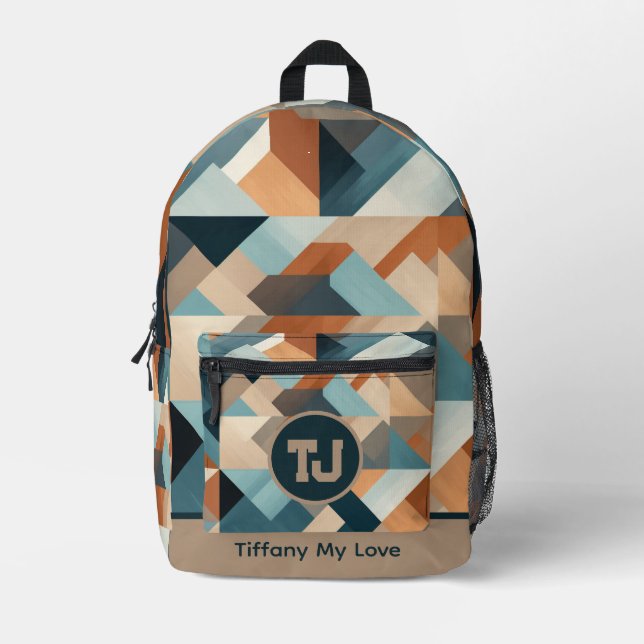 Impresa Mochila De Regalo De Favor De Monogramado Para Niñ (Anverso)